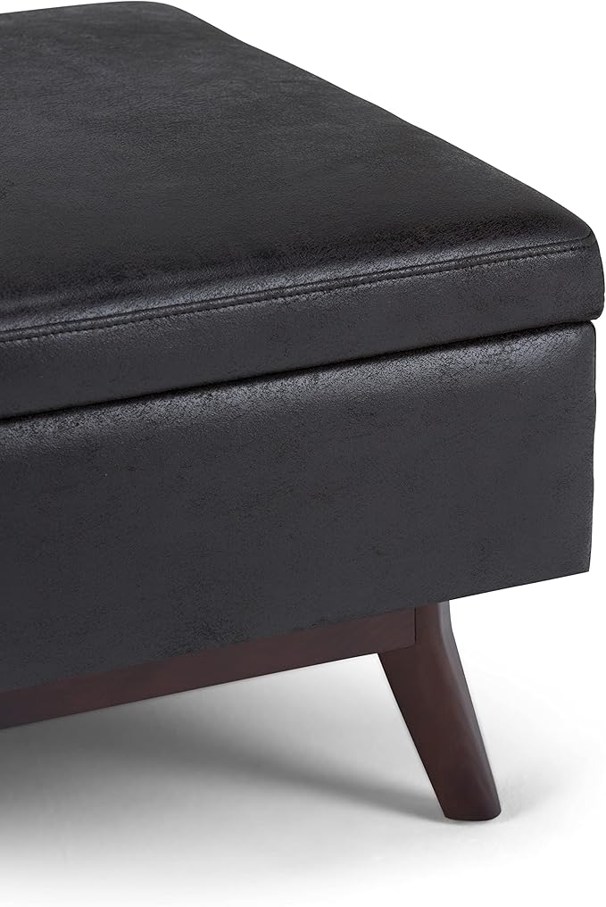 SIMPLIHOME Owen 34 inch Wide Mid Century Modern Rectangle Coffee Table Storage - Image 10