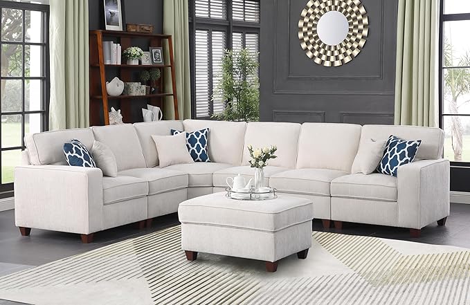 116" Convertible Sectional Couch by Unknown
