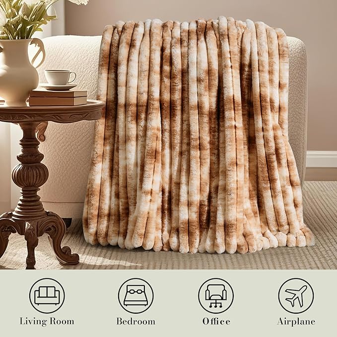 Amélie Home Faux Fur Throw Blanket - Image 5