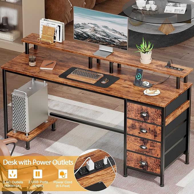Furologee 55 Inch Computer Desk Gaming - Image 5
