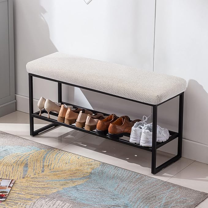 Zesthouse Upholstered Shoe Bench Entryway - Image 6