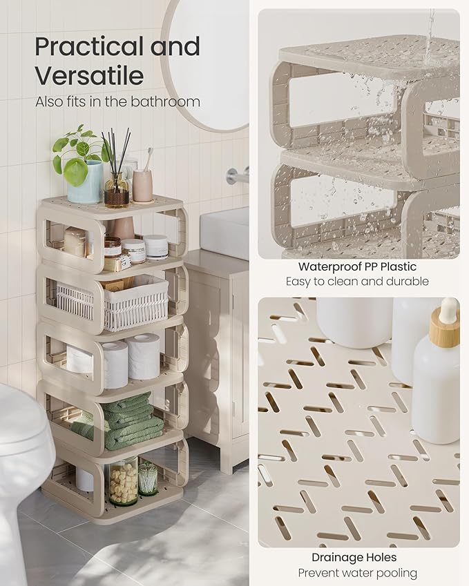 SONGMICS Shoe Rack, Shoe Organizer, 6 Shelves, Shoe Storage, Narrow Shoe Shelf - Image 5