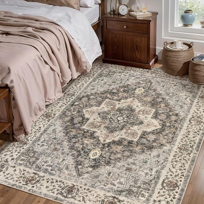 Tangsoo Washable Rug 4x6 Area Rug, Vintage Rug Indoor - Image 6