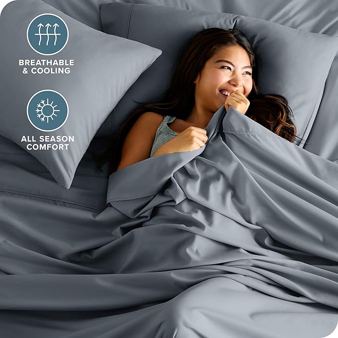 Bare Home Full Extra Long Sheet Set - Image 3