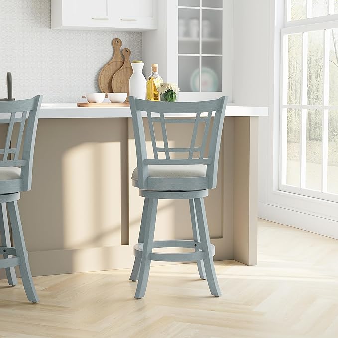 Hillsdale Fairfox 24.5" Wood Swivel Counter Height Stool - Image 8