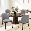 COLAMY Upholstered Dining Chairs Set of 4, Wooden Kitchen Chairs by COLAMYINC