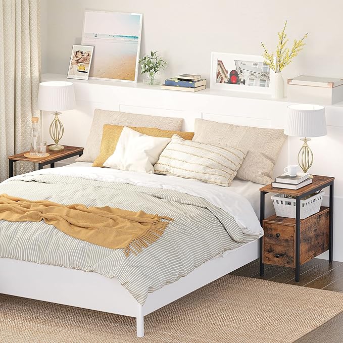 HOOBRO End Table, Narrow Chairside Table - Image 9