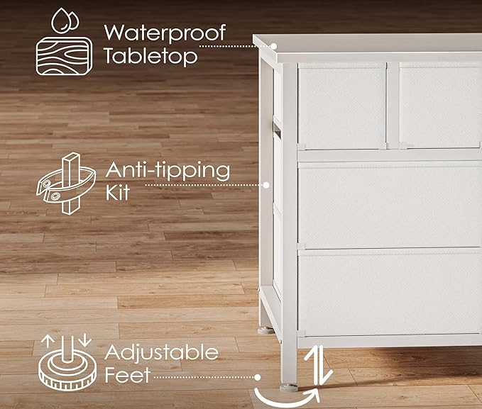 Huuger 63 Inch Dresser TV Stand - Image 9
