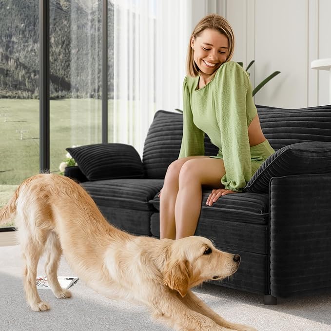 Vesgantti 74" Loveseat Sofa for Living Room, Comfy Cloud Couch Deep Seat - Image 6