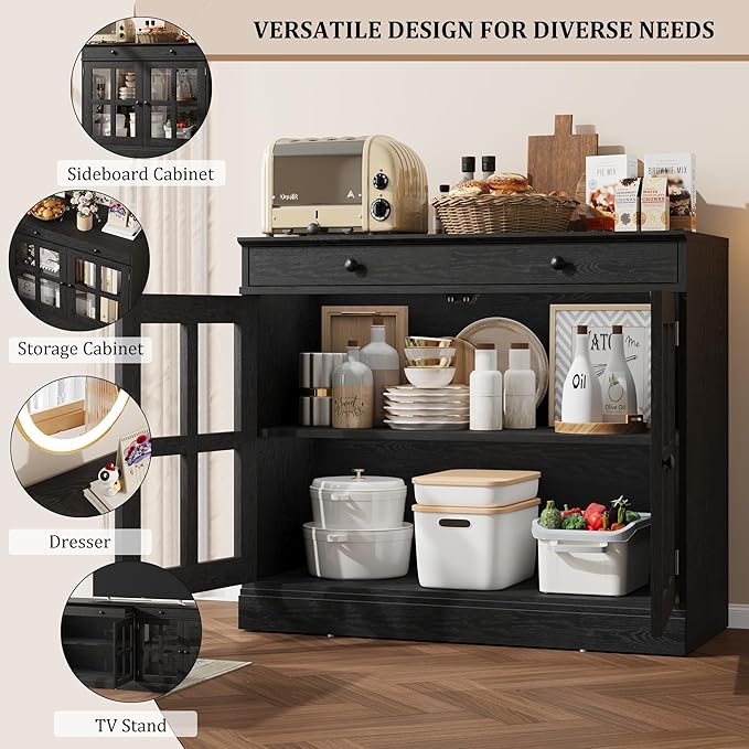 GarveeHome 35.4" Sideboard Buffet Cabinets - Image 8