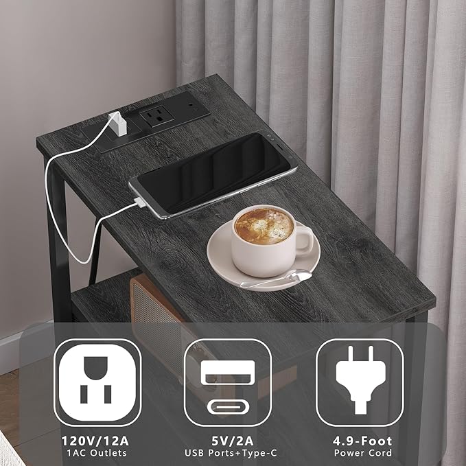TUTOTAK Small Narrow End Table - Image 5