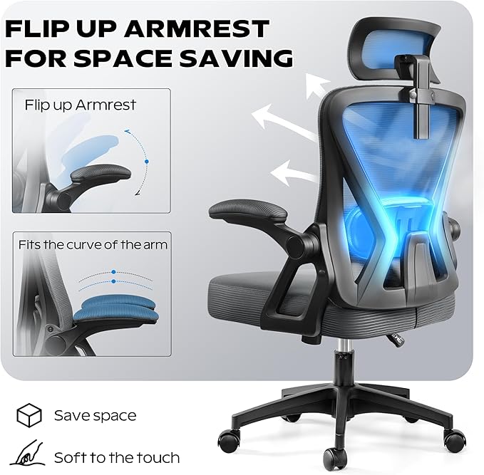 Ergonomic Office Chair, Home Office Desk Chair - Image 2