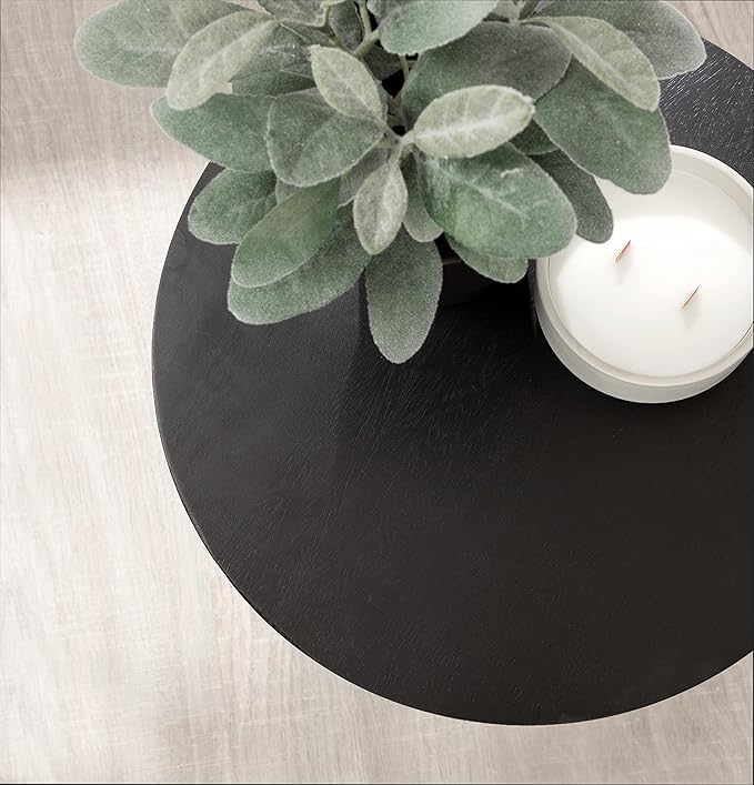 Kate and Laurel Aja Modern Side Table, Decorative Modern Geometric Wood Bedroom - Image 7