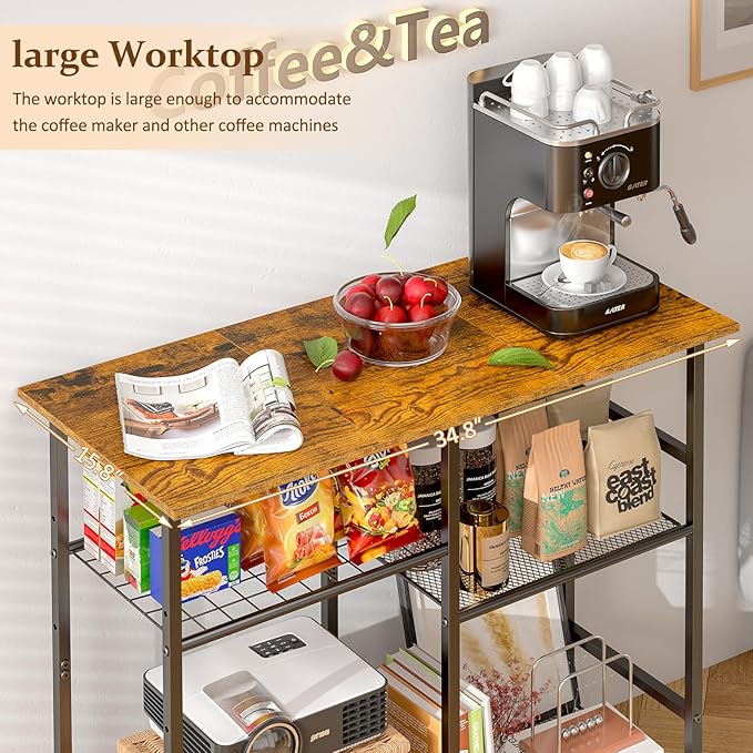 Kitchen Microwave Cart, Microwave Stand - Image 7