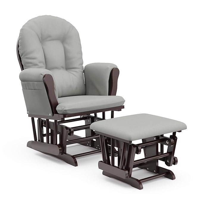 Storkcraft Premium Hoop Glider & Ottoman — GREENGUARD Gold Certified Nursery by Storkcraft