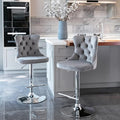 PacknWood Acosure Swivel Velvet Barstools Adjusatble Seat Height from 25-33" by Unknown