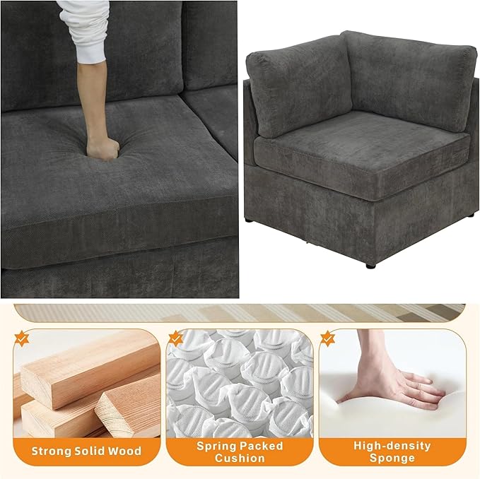 Sectional Couches for Living Room, 101″ Modular Sectional Sofa - Image 4