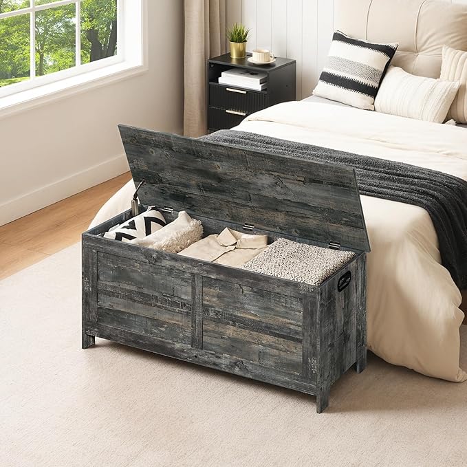 Storage Chest, 39.4” Large Toy Chest, Entryway Storage Trunk, Storage Bench - Image 8