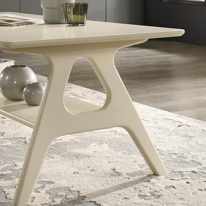 Roundhill Furniture Arona 3-Piece Coffee Table Set, Coffee Table and Two End - Image 11