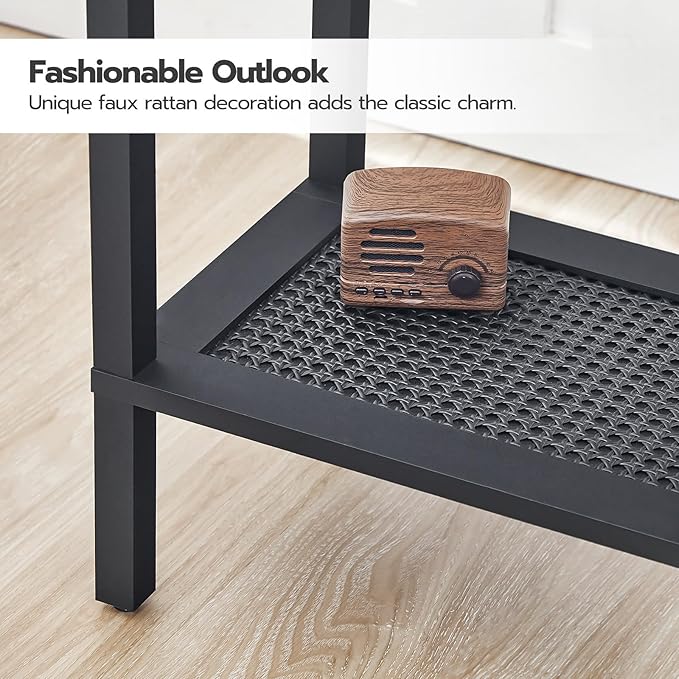HOOBRO Side Table with Charging Station, End Table with USB Ports and Outlet - Image 8