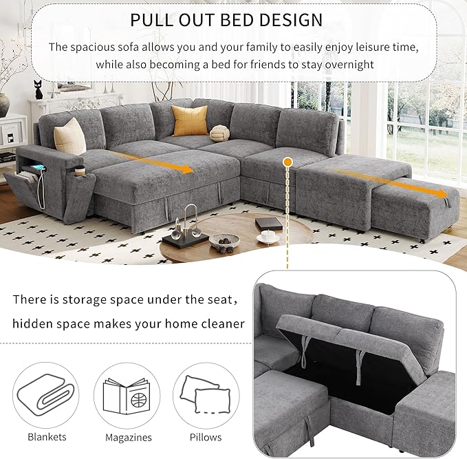 Merax L-Shaped Modular Sofa - Image 6