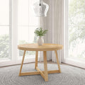 Plank+Beam Round Dining Table, 47 Inch Solid Wood Kitchen Table, Farmhouse by PlankBeam