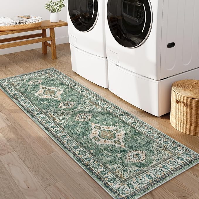 Lahome Oriental Washable Hallway Runner Rug, 2x6 Runners - Image 5
