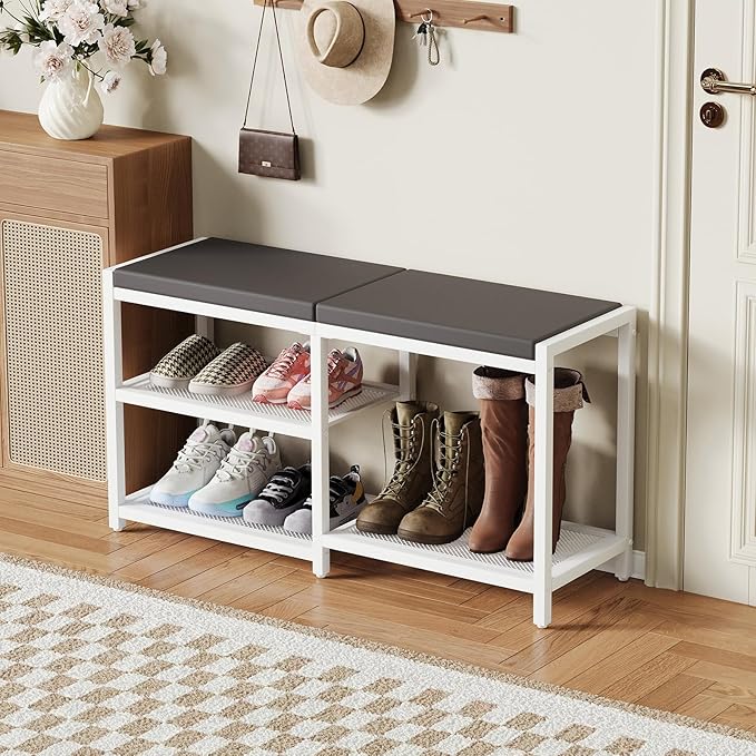 ZHOOGE Shoe Bench & Rack Storage Bench - Image 2