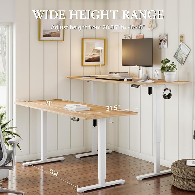 Monomi Electric Standing Desk, 71 x 31.5 inches Height Adjustable, Ergonomic - Image 2