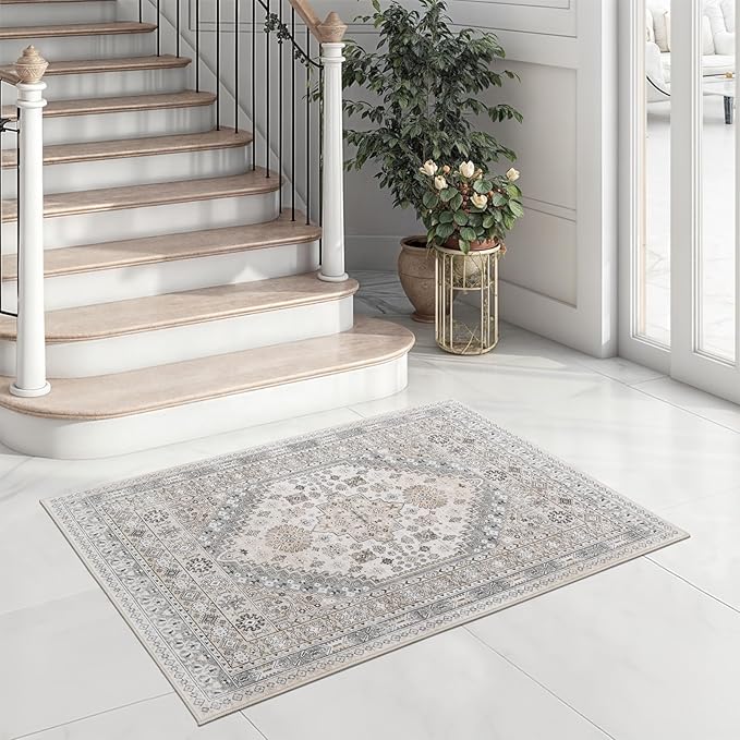 zesthome 2x3 Entryway Rug, Soft Washable Rugs, Non Slip Area Rug, Stain - Image 2