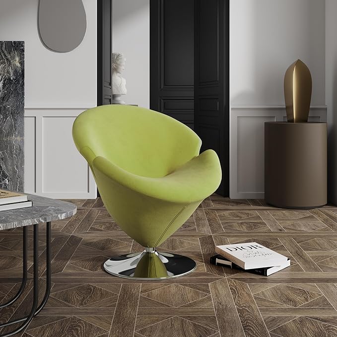 Manhattan Comfort Tulip Swivel Accent Chair - Image 4