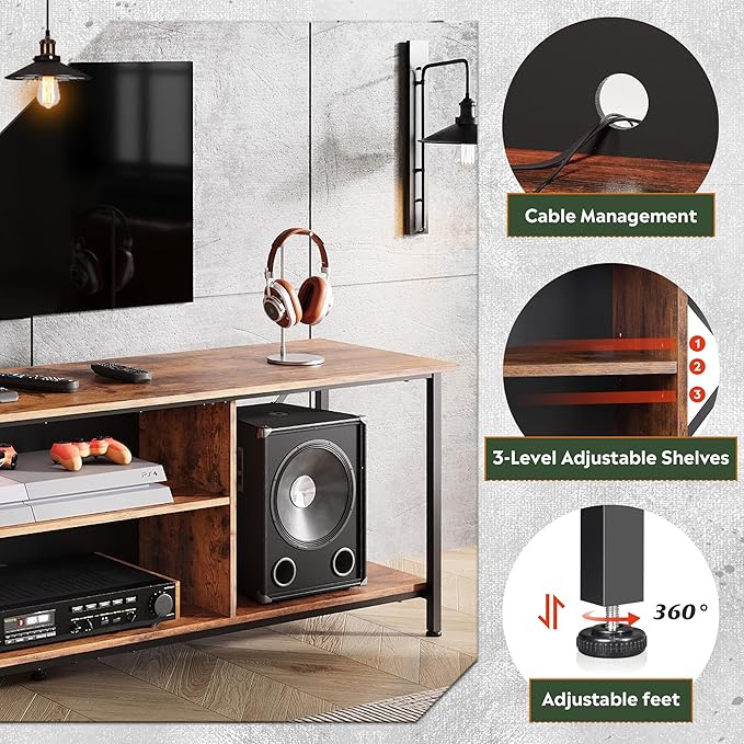 WLIVE TV Stand for 70 Inch TV, Entertainment Center - Image 3