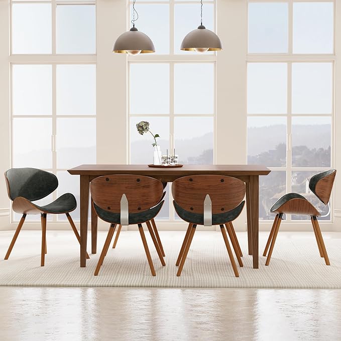 SIMPLIHOME Marana Dining Chair in Distressed Slate Grey Vegan Leather, 20.7 x - Image 2