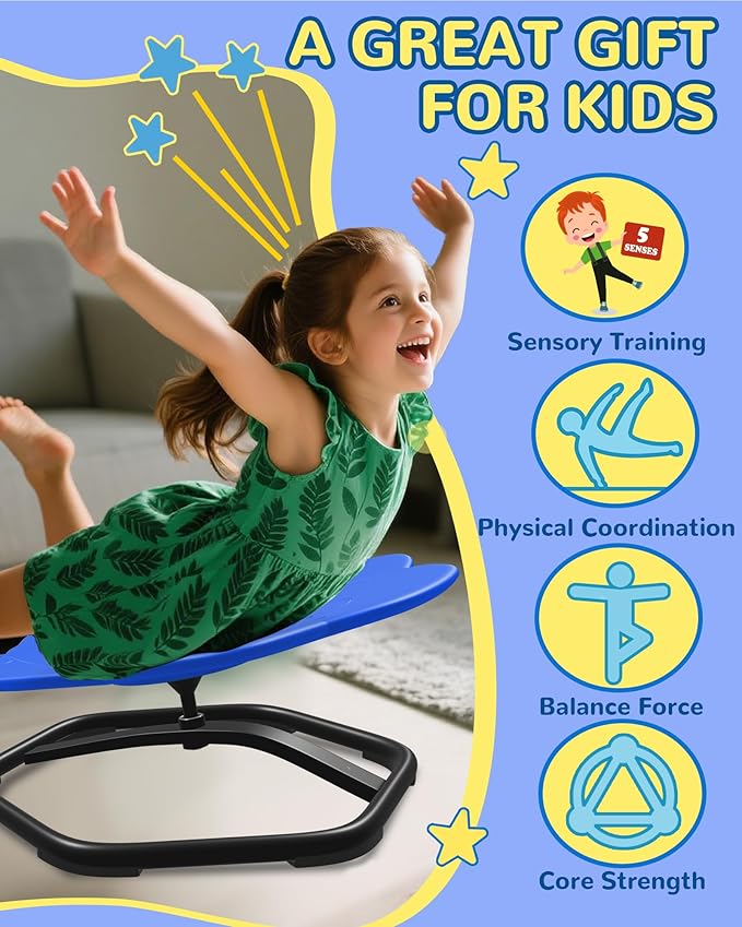 Spinning Chair for Autistic Kids, Sit and Spin, Toddlers & ADHD Children - Image 4