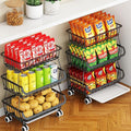 3-Tier Rolling Pantry Cart by MiyawellOfficial