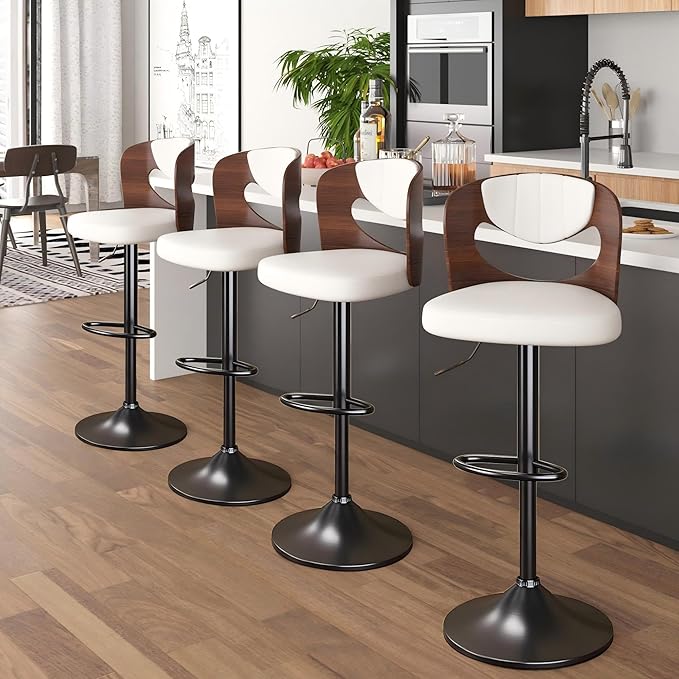 VECELO BarStools Set of 4, Kitchen Island Stools by VECELO