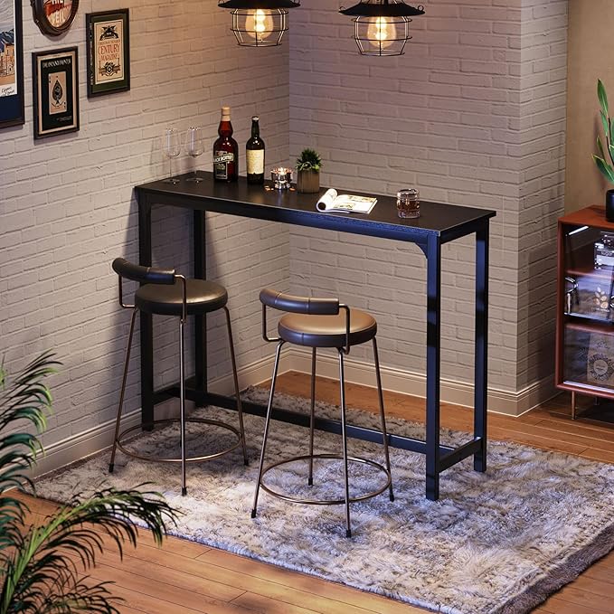 ODK 55 Inch Bar Table, Bar Height Pub Table, Counter Height Bar Table, - Image 2