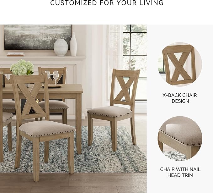 Signature Design by Ashley Sanbriar Casual Dining Table and Upholstered Chairs - Image 4