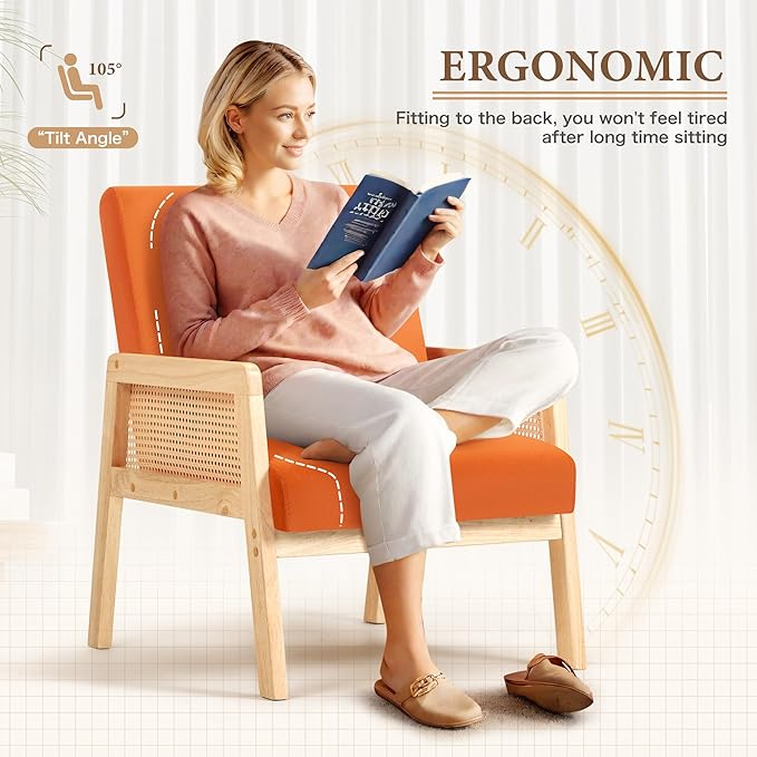 YESHOMY Mid-Century Accent Chair - Image 6
