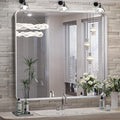 TokeShimi 36 x 36 Inch Wall Mirror Brushed Silver Bathroom Vanity Mirror by RefinedBathroomAccessories