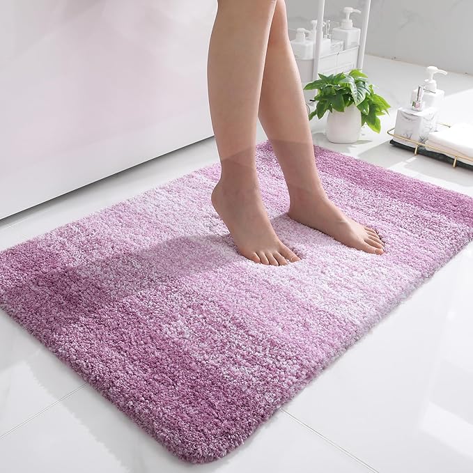 OLANLY Bathroom Rugs Mat 36x24, Extra Soft Absorbent Microfiber Bath Rugs by OLANLY