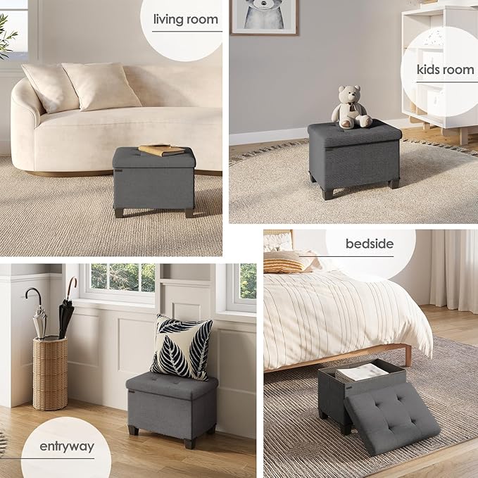 STORAGEBUD Storage Ottoman Cube - Image 4