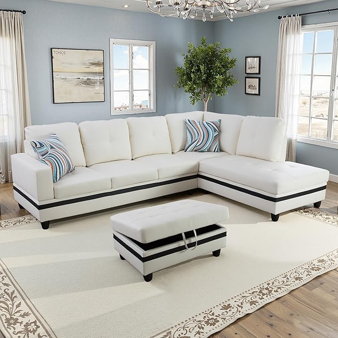 NicBex Sectional Couch 3 Pieces Sofa Set - Image 2