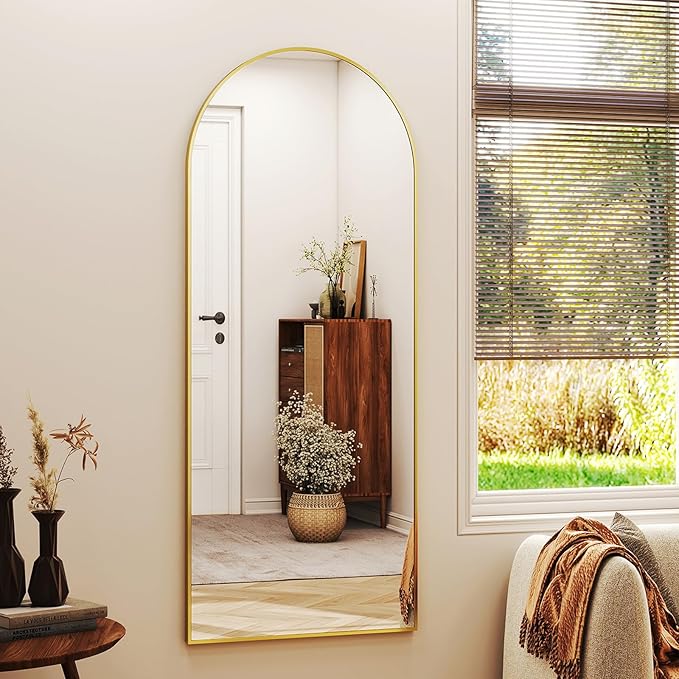 56" x21 Arched Full Length Mirror Floor Mirrors - Image 3