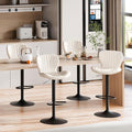 Shintenchi Bar Stools Set of 4 Modern Swivel Bar Chairs, Counter Height Faux by Shintenchi