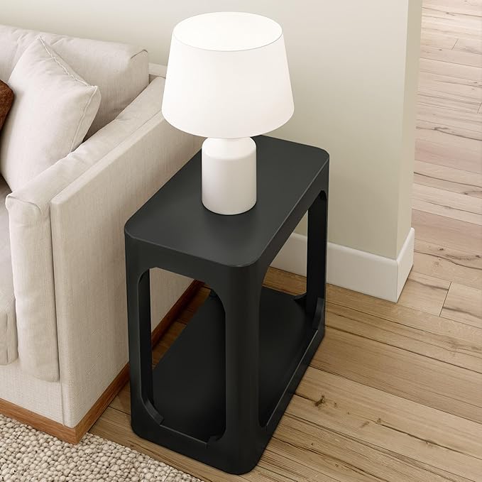 Plank+Beam Modern Rounded Rectangular Side Table - Image 6