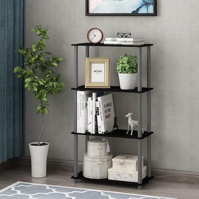 Furinno Turn-N-Tube 4-Tier Multipurpose Shelf Display Rack - Image 2