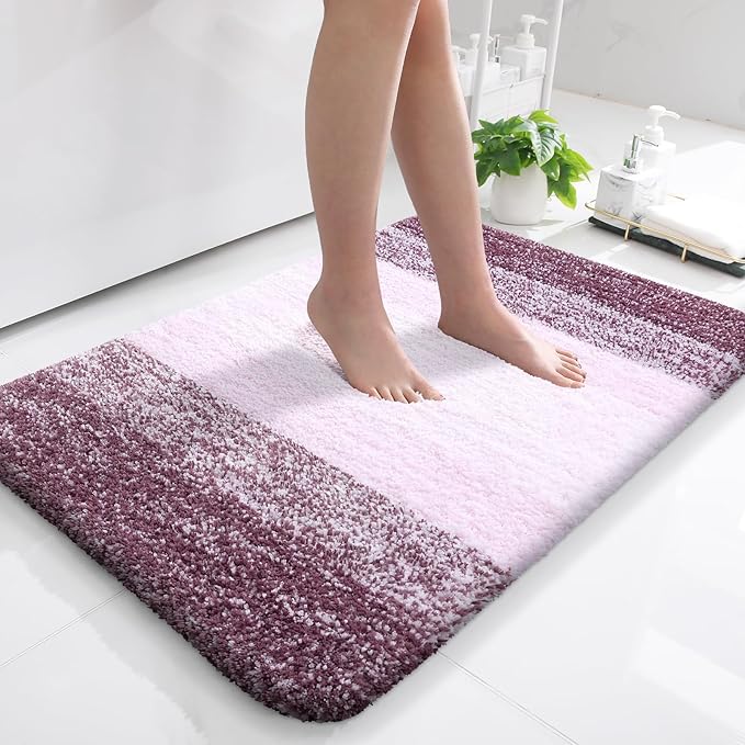 OLANLY Bathroom Rugs Mat 36x24, Extra Soft Absorbent Microfiber Bath Rugs by OLANLY
