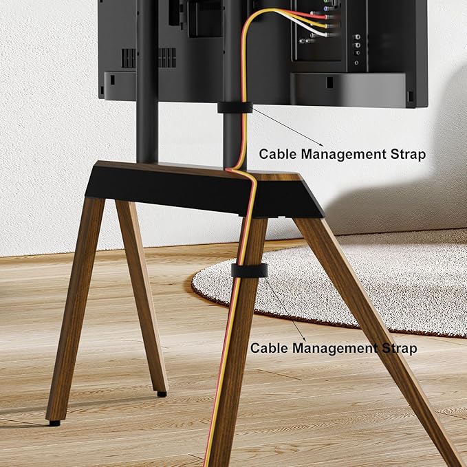 unho Art TV Floor Stand for 40 55 65 75 85 86 Inch TVs, Heavy Duty TV Stand - Image 6