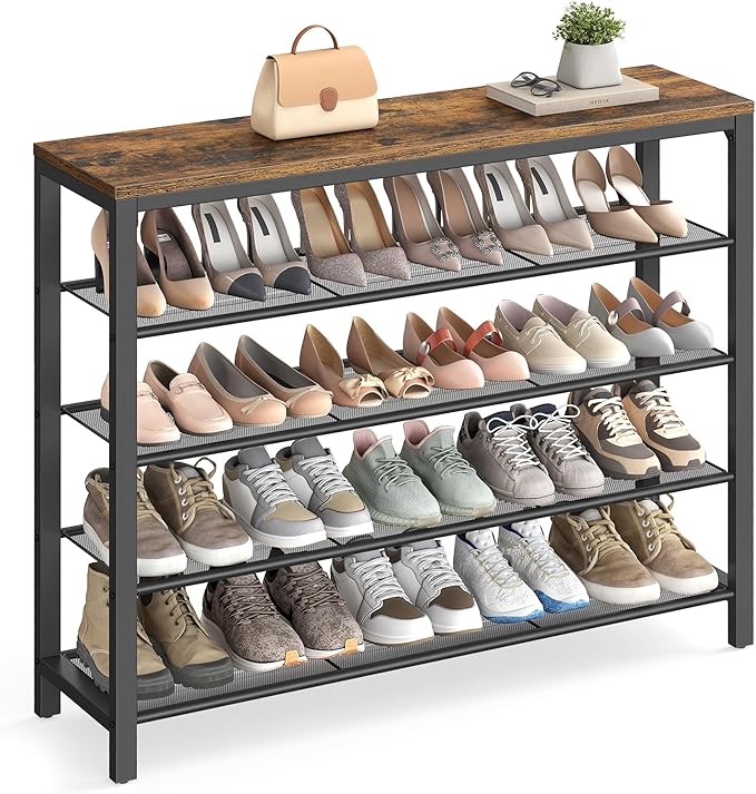 VASAGLE Shoe Rack, 5-Tier Shoe Storage Organizer by VASAGLEbySONGMICSHOME